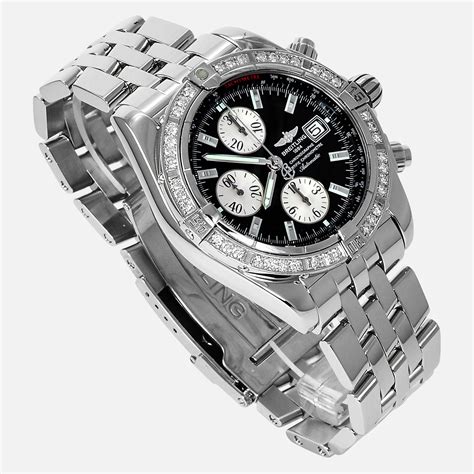 breitling chronographe automatic a13356|breitling a13356 diamond bezel.